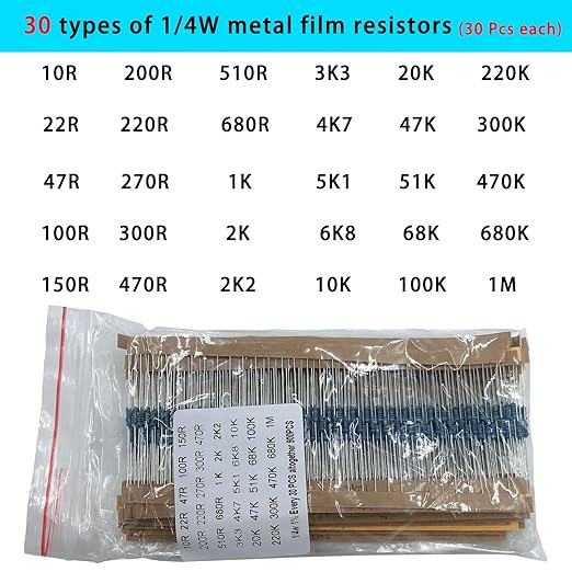 Nodehawk Electronic Component Kit -Total 1800 Pcs, LED Diodes, Resistors, Capacitors, Ceramic Capacitors, Transistors, Diodes - for DIY Projects, Electronics Hobbyists