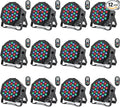 LED Par Lights 36 LED Stage Lights 7 Modes RGB DJ Light with Sound Activated Remote and DMX Control DJ Uplighting for Birthday Party Events Wedding Christmas Stage Lighting (12 Packs)
