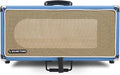 Sound Town Vintage 4U Amp Rack Case, 12.5" Depth with Rubber Feet, Dust Cover, Kickstand, Beau Blue (STVRC-4BL)