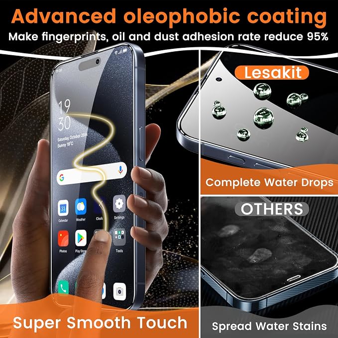 Lesakit 4+4 Pack Privacy Screen Protector - Image 6