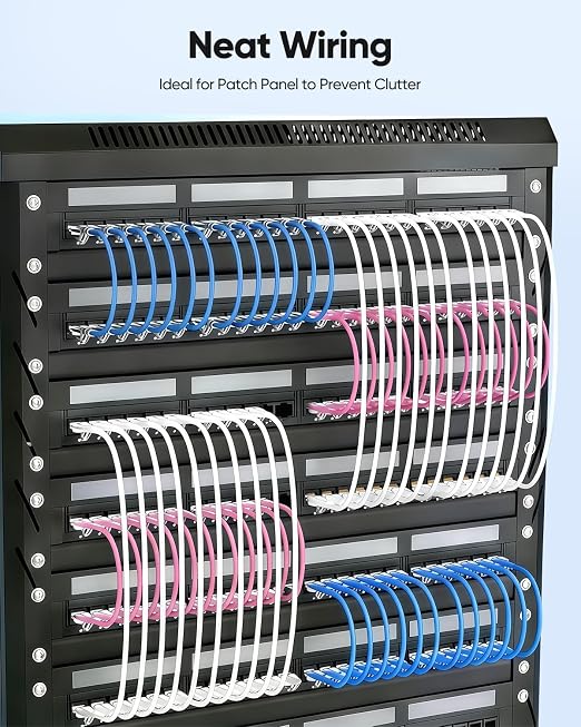 Cat6 Short Ethernet Cable 1FT Slim 10 Pack, Cat6A Small Patch Cable 10Gbps - Image 4