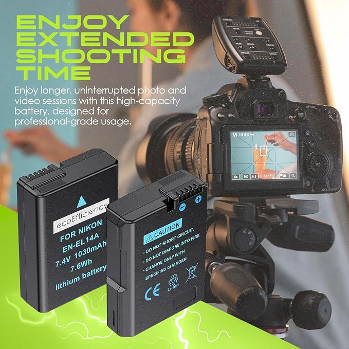 2-Pack of EN-EL14, EN-EL14A Batteries - Image 4