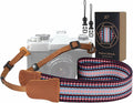 Padwa Lifestyle Striped Purple Camera Strap by PadwaLifestyleCameraStrap