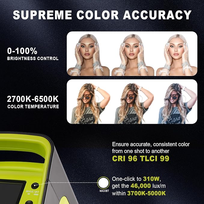 200W Bi-Color COB Video Light - Image 4