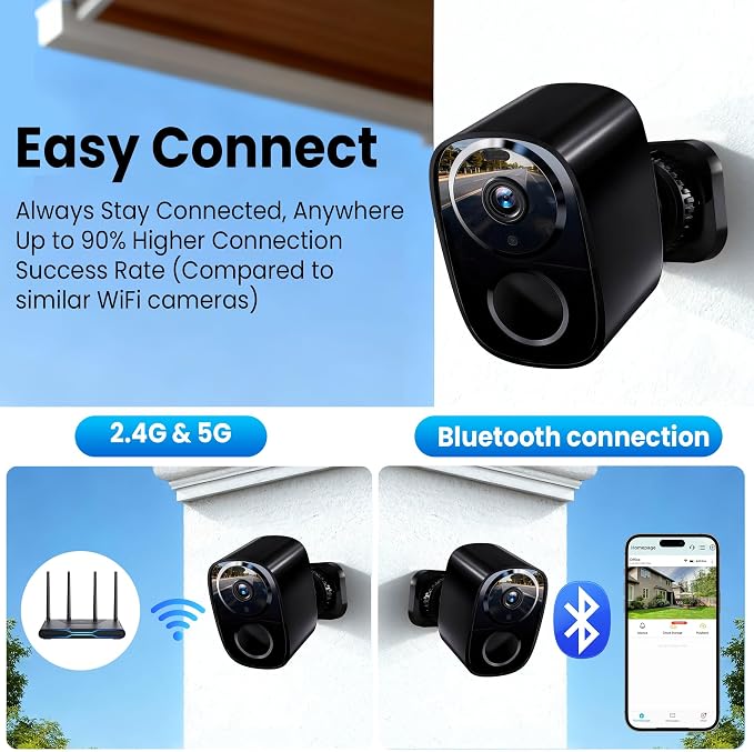 2026 Upgraded 2K Security Cameras Wireless Outdoor, Free Cloud & SD Storage - Image 5