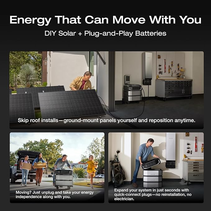 EF ECOFLOW 12288Wh Power Station: Delta Pro Ultra X (1x Inverter + 2 x Batteries), 12000W Solar Generator for Home Battery Backup, Expandable to 180kWh, Outdoor & Camping Battery Power Supply