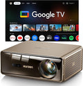 Aurzen EAZZE D1 MAX Upgraded Google TV Smart Projector 4K Supported, Ultra-Bright 1000 ANSI Lumens, MEMC Tech, Fully Automatics, 20W DoIby Audio, Home Theater Movie Projector with WiFi and Bluetooth