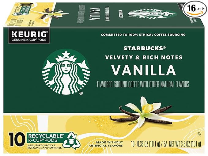 Starbucks Vanilla Coffee Keurig K-Cups, 160 Count