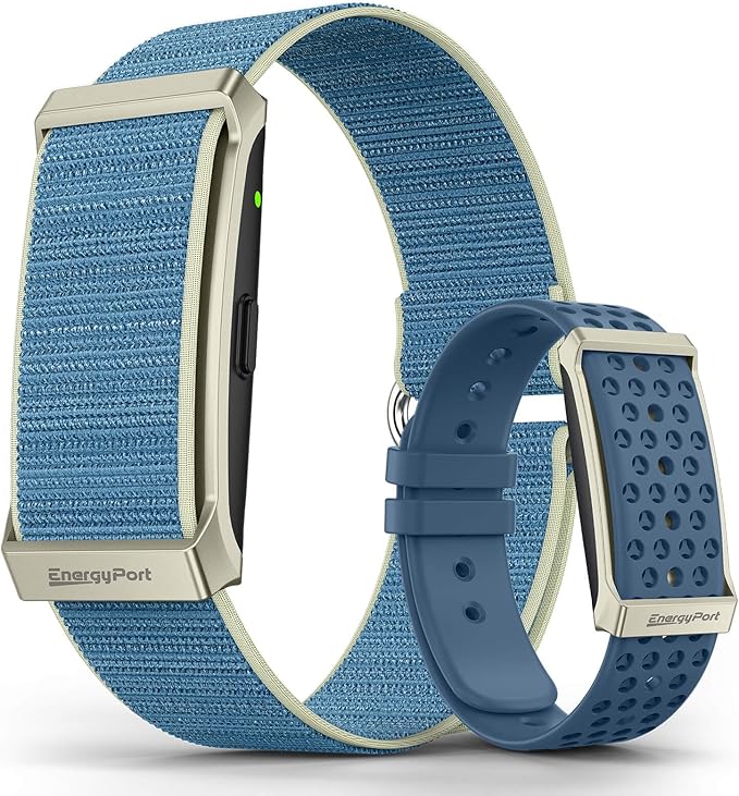 EnergyPort Smart Bracelet with Blood Oxygen/Blood Pressure Monitor, 60-Day Battery Health Fitness Tracker with 2 Bands,Lifetime Membership,Activity Tracking Heart Rate Sleep Monitor for Android iOS