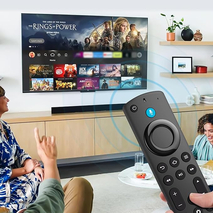 Replacement Voice Remote Control for All-Insignia-FireSeries & TV Stick(2nd/3rd Gen/4K Select/Plus/Lite/4K Max)/NS-RCFNA-21 Remote for Pioneer/Hisense/Omni-FireSeries Smart TV 3rd Gen and Cube
