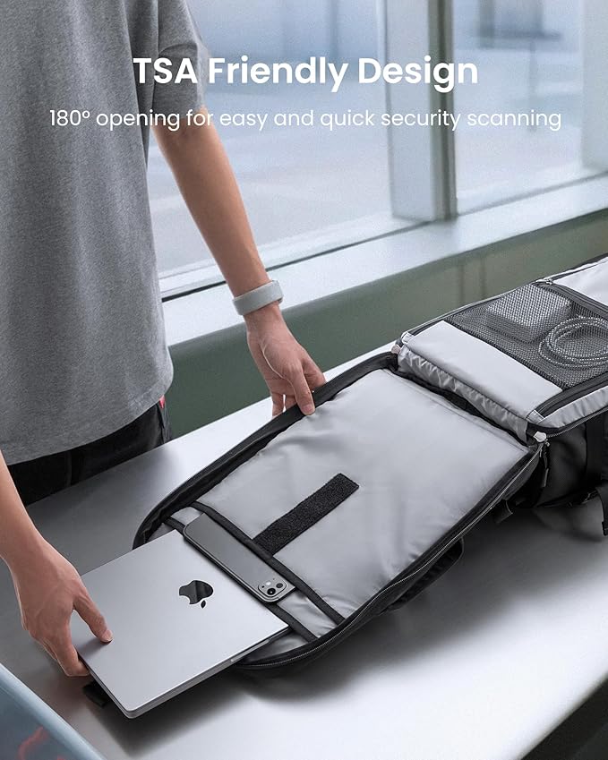 tomtoc Travel Backpack 28L, TSA Friendly Flight Approved Carry-on Luggage - Image 5