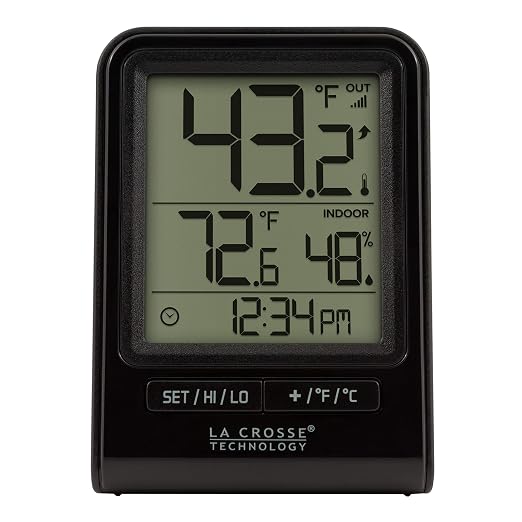 La Crosse Technology 308-1409BT-CBP Black Wireless Temperature & Humidity - Image 4