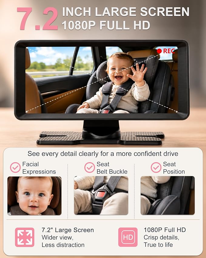 Babyvue BV3 MAX Dual Baby Car Camera - Image 4