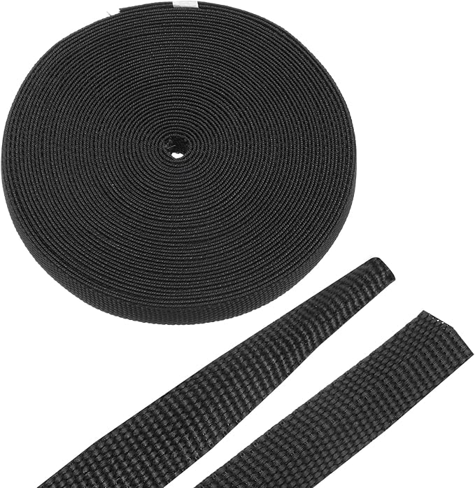 MECCANIXITY Braided Cable Sleeves Heat Shrinkable Fabric Sleeving, 5/16" 33ft Black 2:1 Ratio Heat Shrinkable Cord Protector for Harness Cable, Network Cable Protection, Cable Management