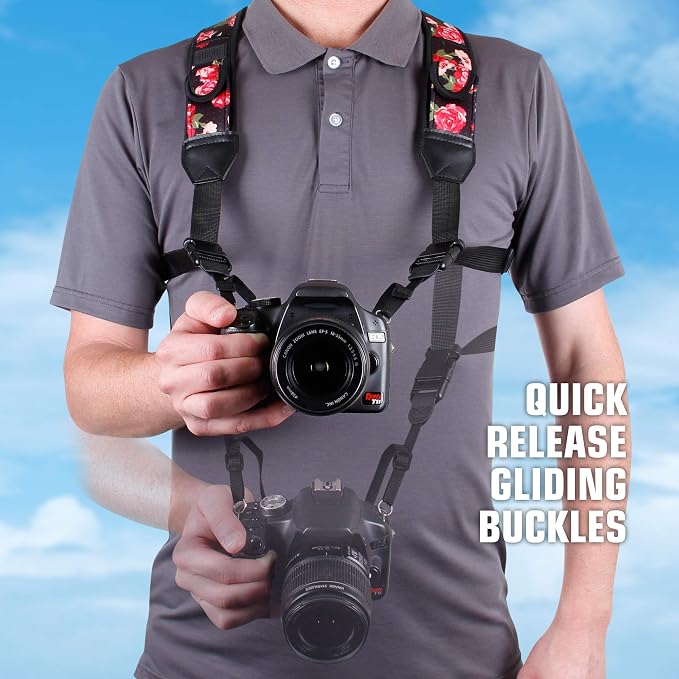 USA Gear DSLR Camera Strap Chest Harness - Image 2