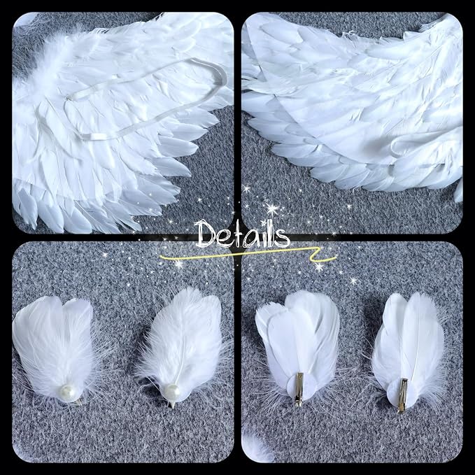 3PCS Medium White Angel Wings - Image 7