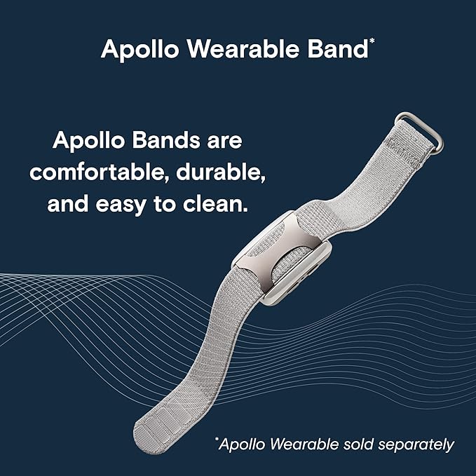Bundle of Apollo Neuro Wearable (Twilight) & 12-Month SmartVibes AI Membership + Sleep Band (Black)