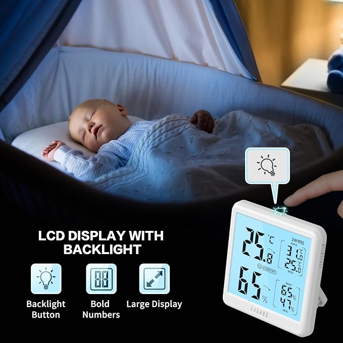 DOQAUS Digital Hygrometer Indoor Thermometer - Image 3