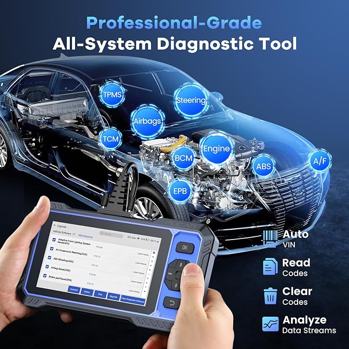 MUCAR 682 AI-Assisted OBD2 Scanner Bidirectional Scan Tool, Scanner for Car ALL System, OBD2 Scanner Diagnostic Tool with Active Test,Car Diagnostic Scanner with 20+ Reset,CAN FD & FCA SGW,Free Update
