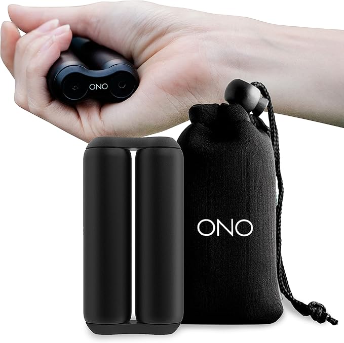 ONO Roller - Handheld Fidget Toy for Adults | Help Relieve Stress, Anxiety, Tension | Promotes Focus, Clarity | Compact, Portable Design (Black, Full Size - Aluminum)