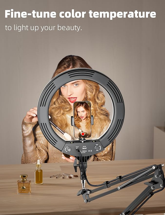 Ring Light Overhead Phone Mount, CRI Max 96 Professional - Image 3