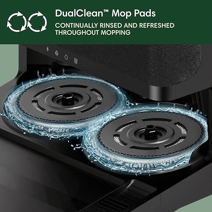 iRobot Roomba Plus 405 (G185) Combo Robot Vacuum & Mop with AutoWash Dock - Spinning Mop Pads, Self-Empties, Pad Washing & Drying, Self-Cleaning, Pad-Lift, LiDAR Navigation
