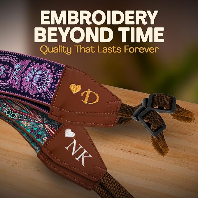 Art Tribute Custom Camera Strap Retro Pink - Image 4