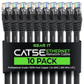 GearIt 10-Pack, Cat5e Ethernet Patch Cable 10 Feet by GEARit