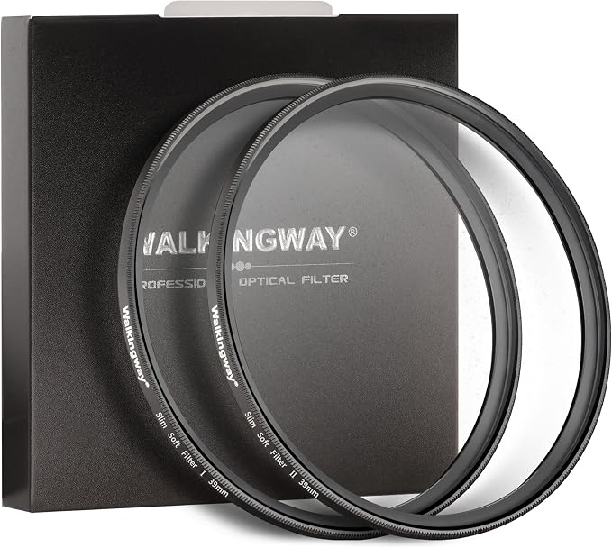 Walking Way 39mm White Mist Diffusion Filter Set, Soft Focus Dreamy Fog Effect by WalkingWay