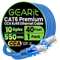 GEARit Cat 6 Ethernet Cable CCA LAN Network Cord, Network Cable by GEARit