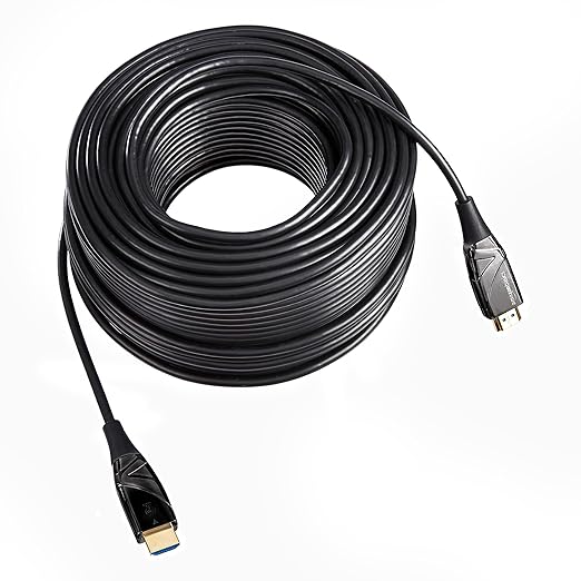 Amazon Basics HDMI Fiber Optic Cable, 18Gbps High-Speed, 48-Bit Color, Audio - Image 3