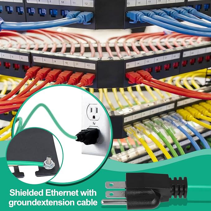 6.6 Ft Shielded Ethernet Patch Panel Bond & Ground Extension Wire Adapter - Image 6