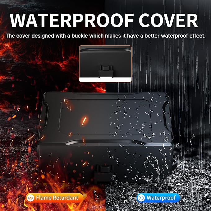 Joinfworld Relay Box Fuse Relay Box 12V Automotive Universal Fuse Panel with 6 Way Relays and 14 x ATC/ATO Blade Fuses 12 Volt Fuse Box Waterproof with Led Light and Relay Module