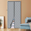 Magnetic Thermal Insulated Door Curtain, Fits Door Size 32" x 80",Durable Oxford Cloth&Thicken Polyester Fiber Fill, Efficient Temperature Control, Durable Construction, Soundproof and Windproof