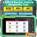 Launch X431 CRP919 EV 2026 Bidirectional Scan Tool, for Electric Vehicles New Energy Cars, All-in-One Full System Diagnostic Scanner, 43+ Reset, ECU Coding, CANFD&DOIP, FCA AutoAuth, 2Yrs Free Update