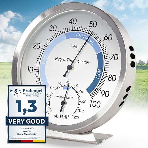 Analog Hygrometer – Thermometer Hygrometer by MAVORI