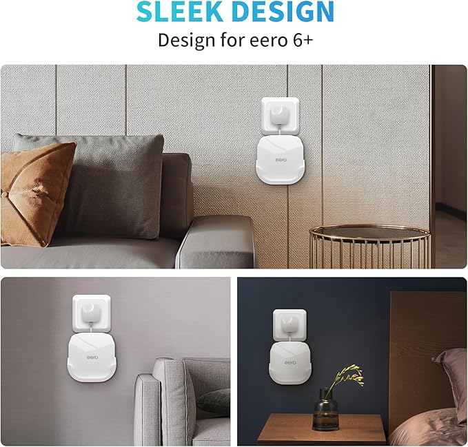 3Pack Wall Mount Holder for eero 6 Plus 6+ and eero 6 Router Mesh Wi-Fi System - Image 3