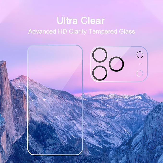 Ailun 3 Pack Screen Protector for iPhone 17 Pro + 3 Pack Camera Lens Protector - Image 3