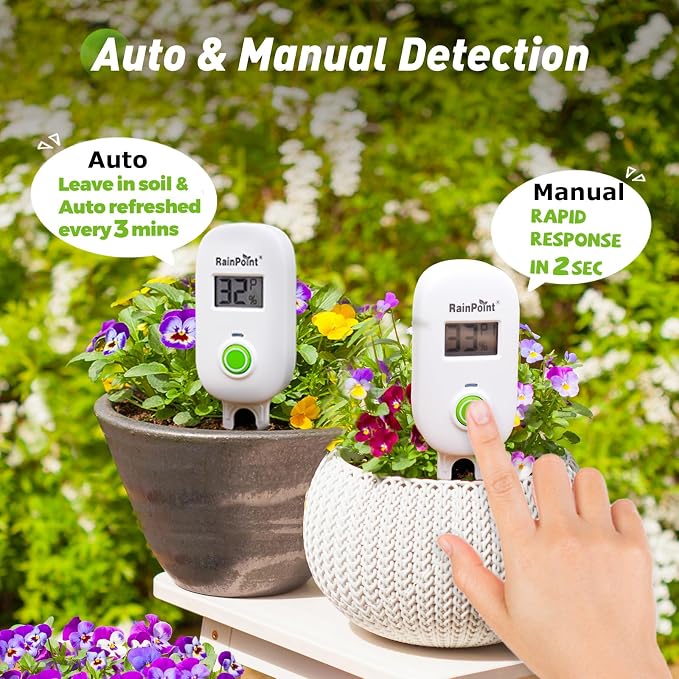 RAINPOINT Smart Digital Wireless Plant Moisture Meter Houseplant Indoor - Image 5