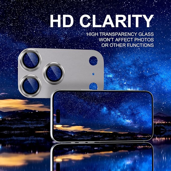 Choiche Compatible for iPhone 17 Pro Max Camera Lens Protector, Strong - Image 6