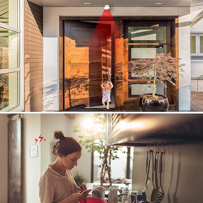 Wireless Motion Sensor Door Chime: Indoor Motion Detector Alarm Business Entry Doorbell Store Entrance Alert Bell Buzzer (1000Ft Range, 32 Tunes, 5 Level Volume) 2 Sensors 1 Receiver
