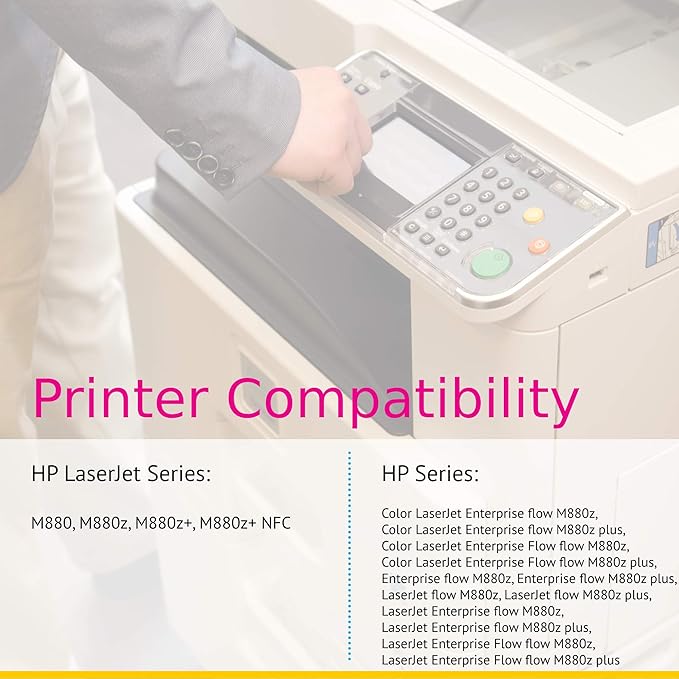 CS Replacement Toner Cartridge Compatible with HP 827A CF302A Yellow Color M880 M880z M880z+ M880z+ NFC