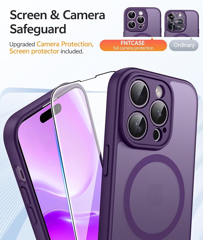 FNTCASE for iPhone 14 Pro Case: Translucent Matte Cases - Image 4