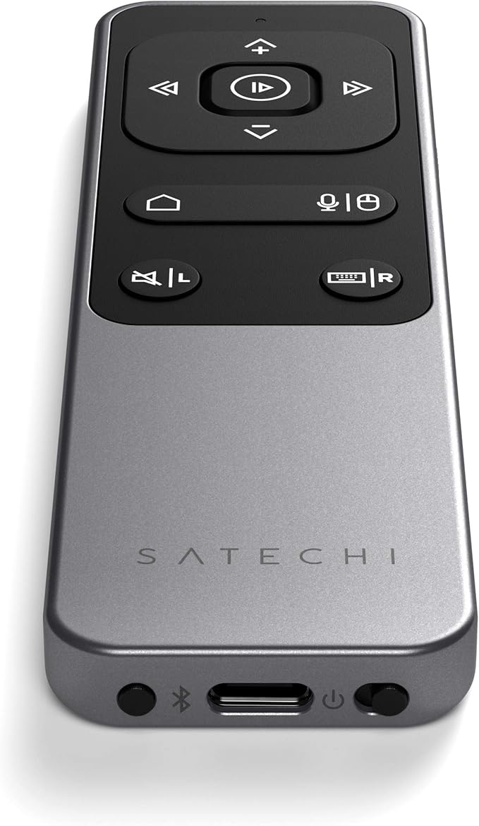 Satechi Bluetooth Remote Control, R2 Multimedia Remote Control in Presentation & Media Mode, for MacBook Air/Pro M5/M4, iPad Air/Pro M5/M4/M3, Not Compatible with Windows 10/11