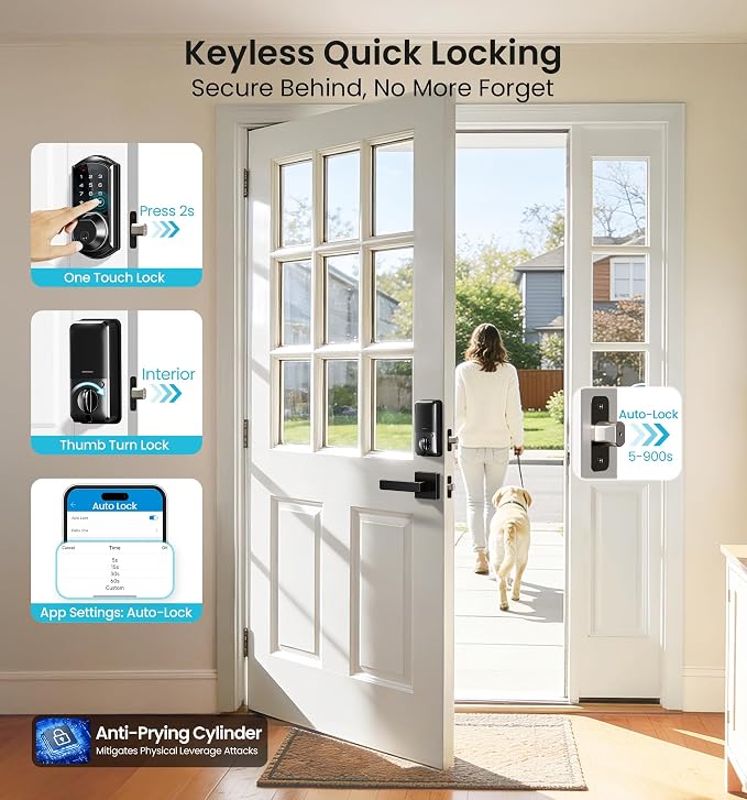 Veise VE07-L Fingerprint App Control Smart Locks - Image 7