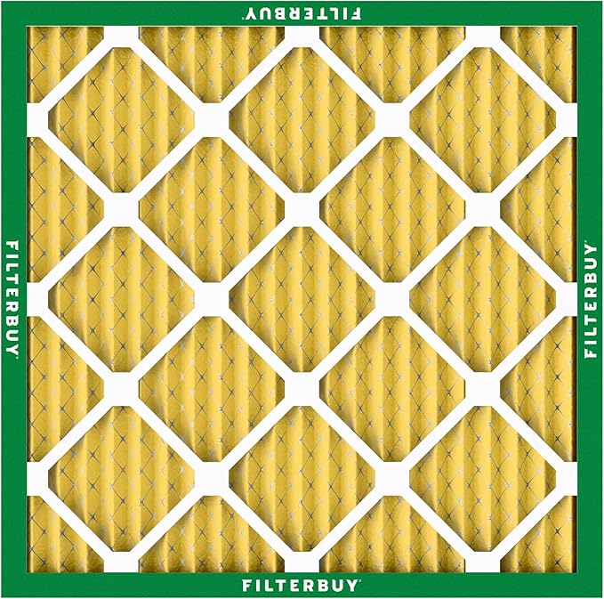 Filterbuy 19.5x19.5x1 Air Filter MERV 11 Superior Pet & Allergy Defense (6-Pack), Electrostatic Pleated HVAC AC Furnace Filters Replacement, Made in USA (Actual Size: 19.50 x 19.50 x 0.75)