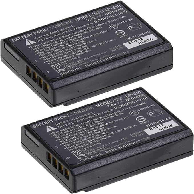 2-Pack Canon LP-E10 Lithium-Ion Battery Pack - Image 4