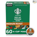 Starbucks K-Cup Coffee Pods, Medium Roast Hot or Iced Coffee, Decaf House Blend, 60 Keurig Pods