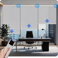 COOLWINDS Motorized Blinds with Remote Cordless Automatic Motorized Shades Custom Blinds for Windows Smart Curtains Compatible with Alexa Google Home(Solar Grey,W47 x H72in)