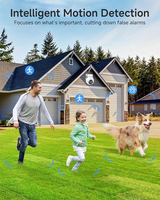 Noorio 2K Security Camera Outdoor 360° Pan/Tilt, Two Way Talk Wired Outdoor - Image 6